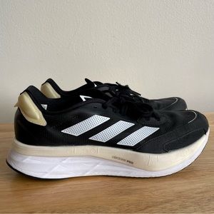 adidas Adizero Boston 10 Men’s 9.5 Black and White Original Box